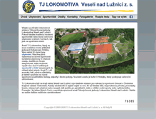 Tablet Screenshot of loko-veseli.cz
